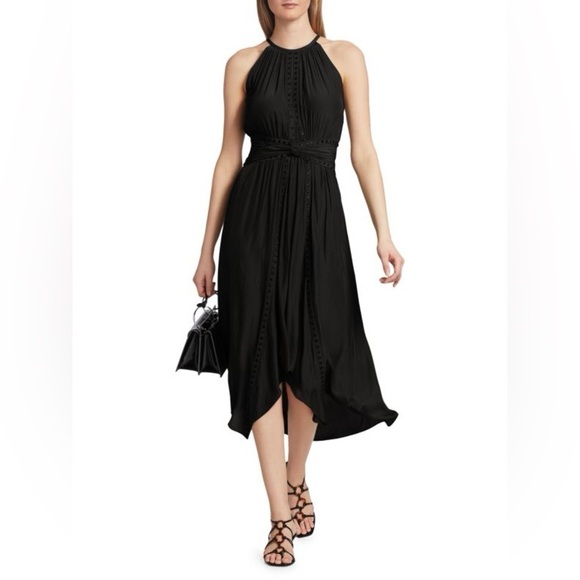 RAMY BROOK Mel Stud Twist Dress Black - Picture 1 of 12